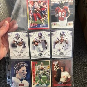 Huge Lot of 90s and 2000s Football Collectors Cards - Packers, Cowboys Etc 121pc